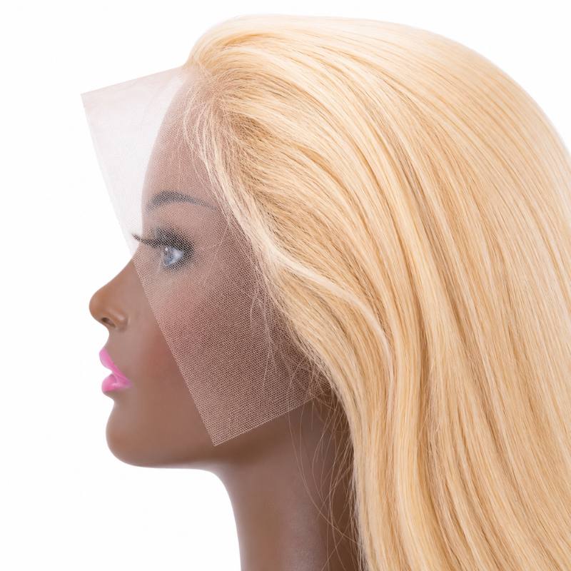 Blonde Straight 13x4 Transparent Lace Front Wig - hover