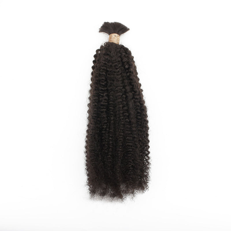 Afro Kinky Bulk Human Hair Extensions - hover