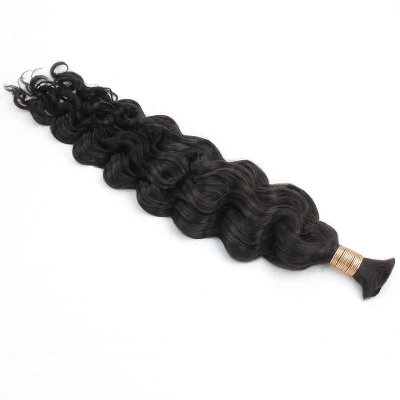 Beach Wave Bulk Human Hair Extensions - hover
