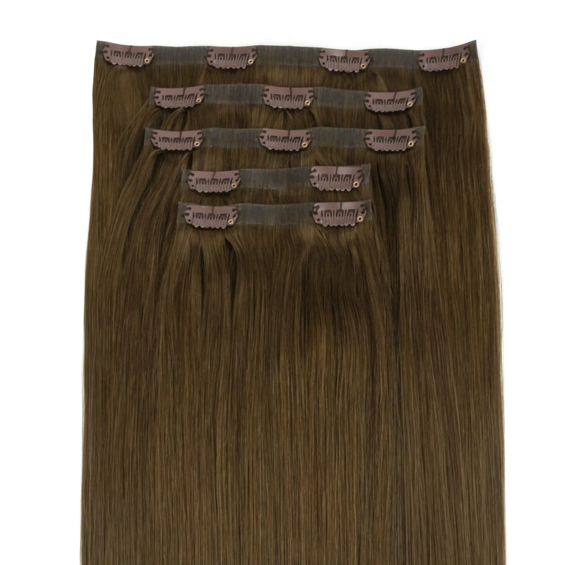 Chocolate Brown Invisible Clip-ins - hover