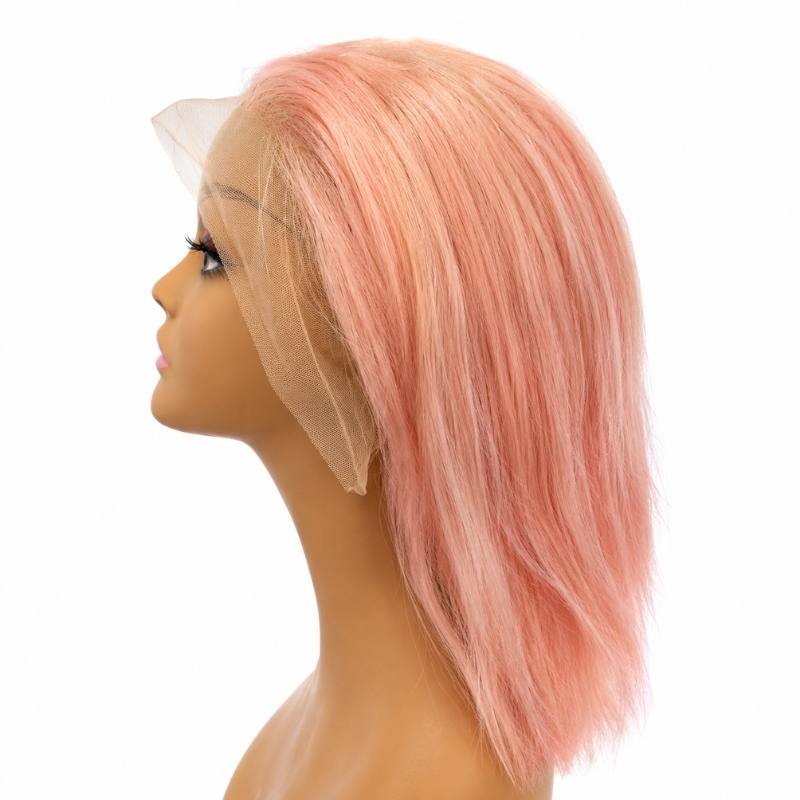 Cotton Candy 13x4 Transparent Lace Front Bob Wig - hover