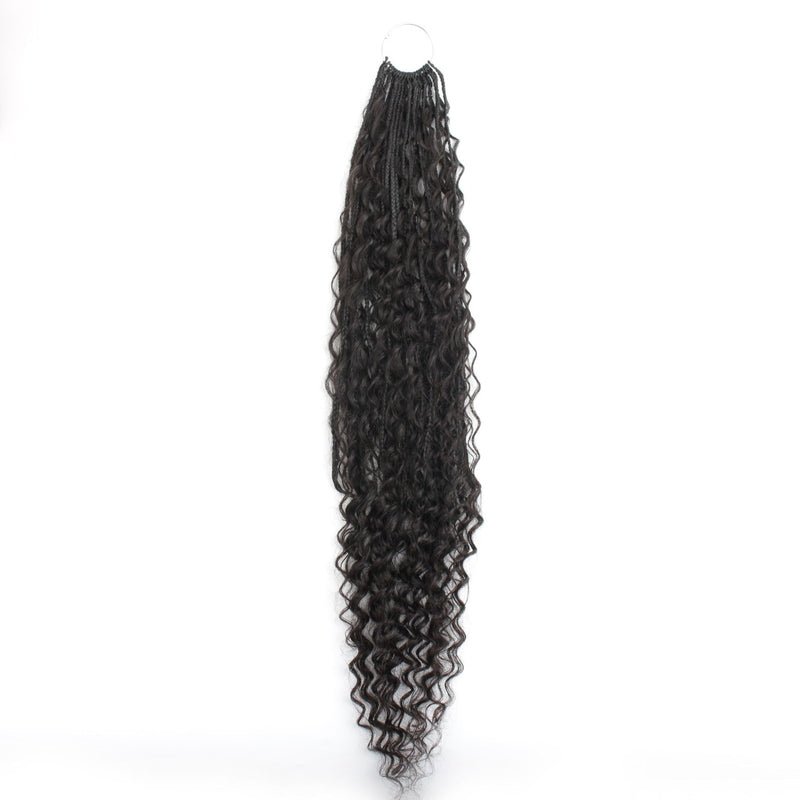 Deep Wave Boho Braids with Human Hair Blend - hover