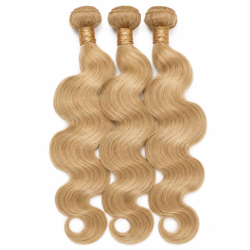 Honey Blonde Body Wave Human Hair Bundle Deal - hover
