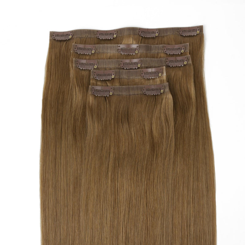 Medium Chestnut Brown Invisible Clip-ins - hover