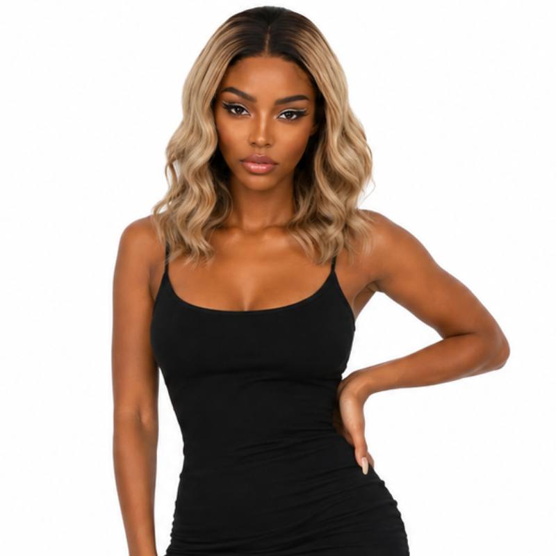 Raw Golden Wave Glueless 5x5 HD Closure Bob Wig - hover