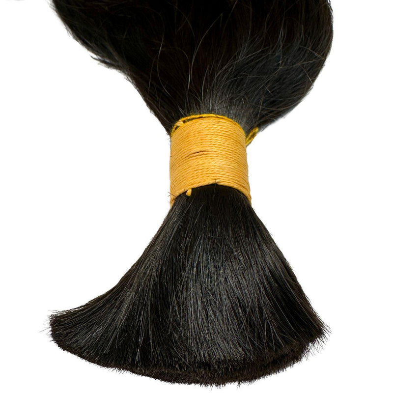 Raw Indian Wavy Bulk Human Hair Extensions - hover