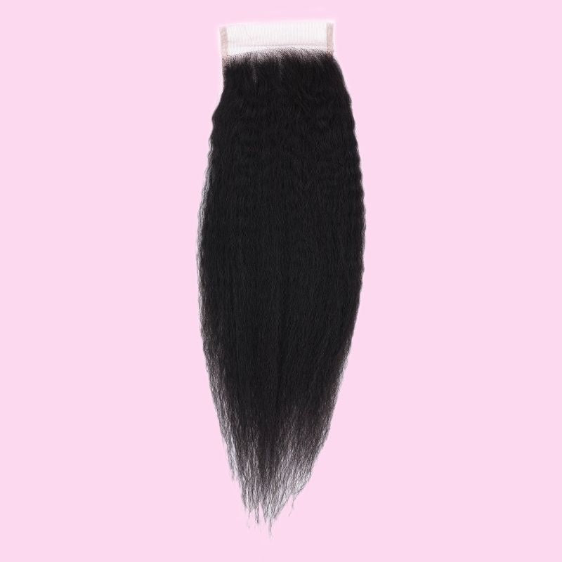 Kinky Straight 4x4 Transparent Lace Closure - hover