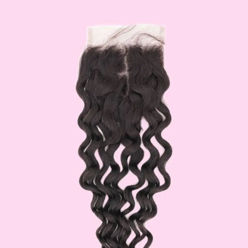Spanish Wave 4x4 Transparent Lace Closure