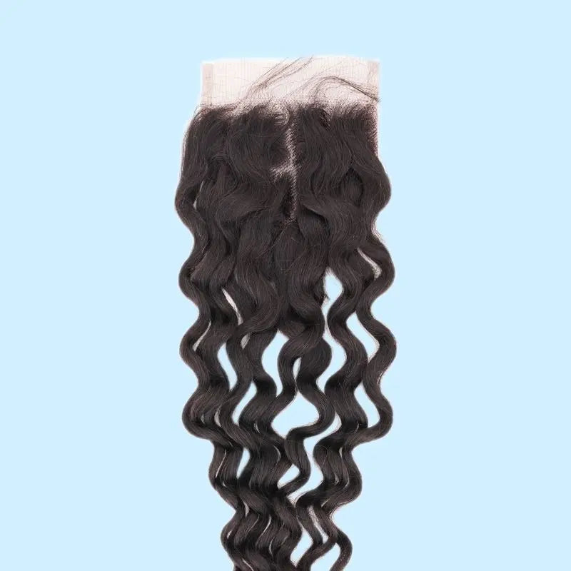 Spanish Wave 4x4 Transparent Lace Closure - hover