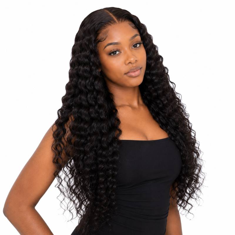 Deep Wave 13x6 HD Lace Front Invisible Hairline Wig
