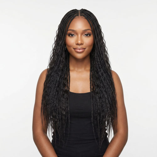 16" Kinky Straight Feather Crochet