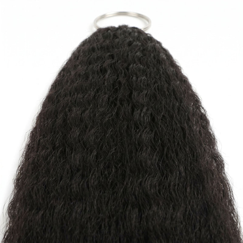 16" Kinky Straight Feather Crochet