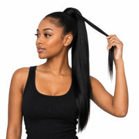 Jet Black Ponytail