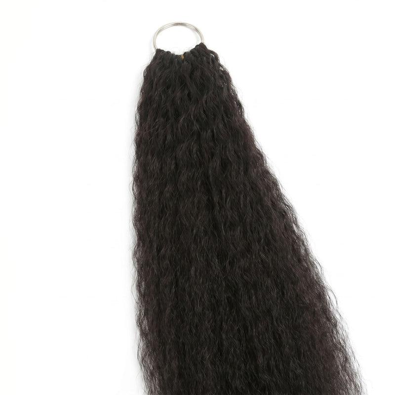 20" Kinky Straight Feather Crochet