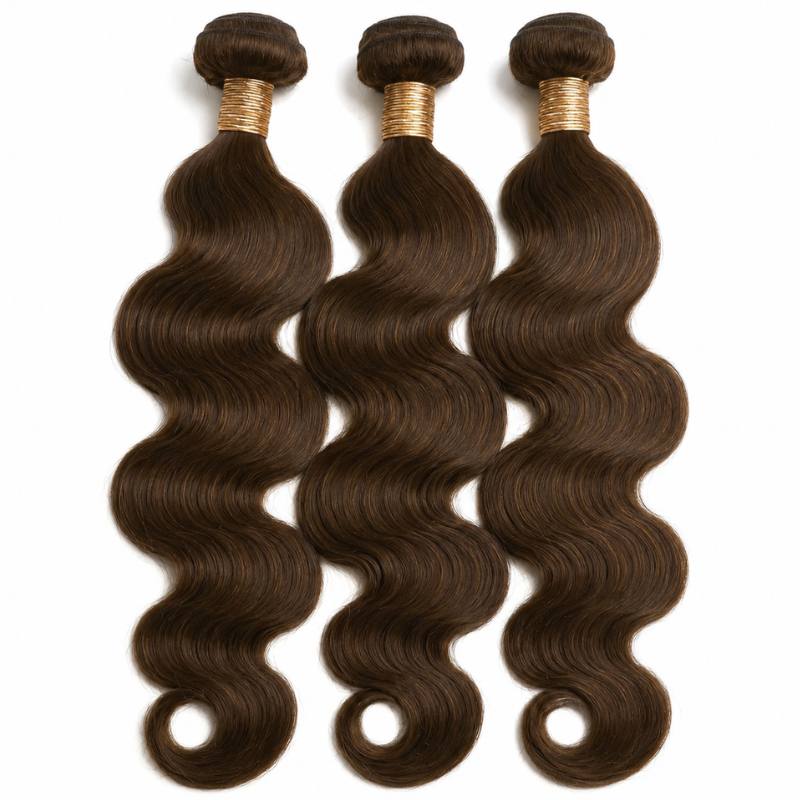 Medium Brown Body Wave Human Hair Bundle Deal - hover