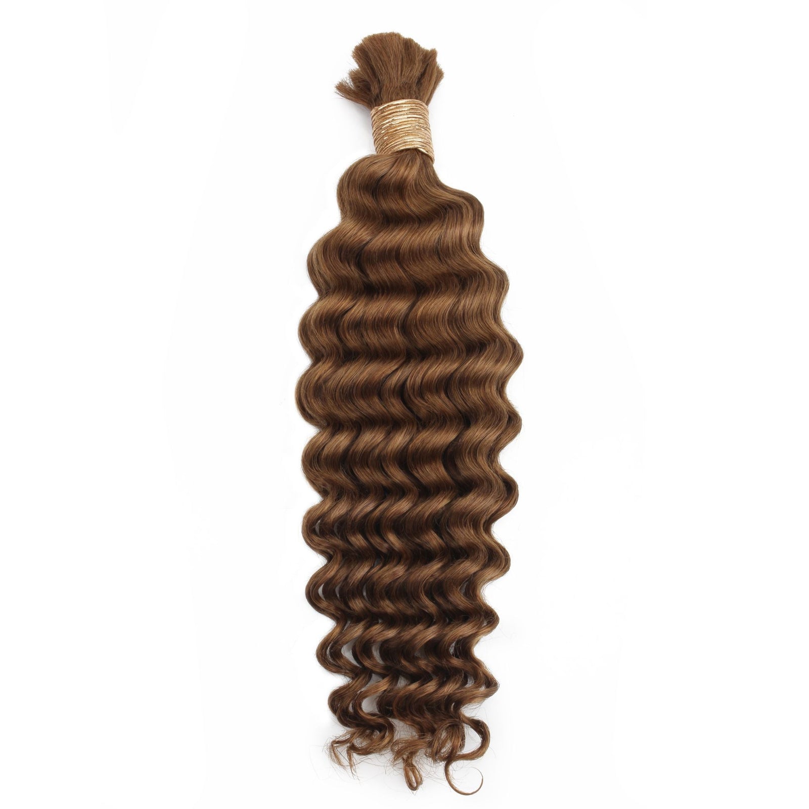 Auburn Deep Wave Bulk Human Hair Extensions