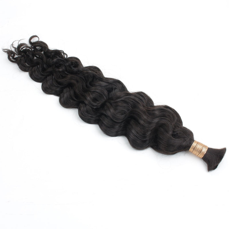 Beach Wave Bulk Human Hair Extensions - hover