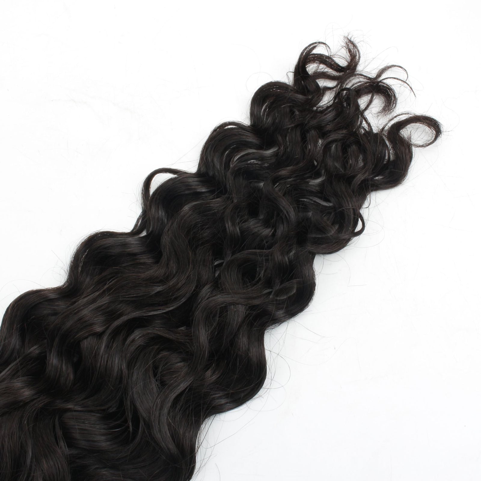 Beach Wave Bulk Human Hair Extensions