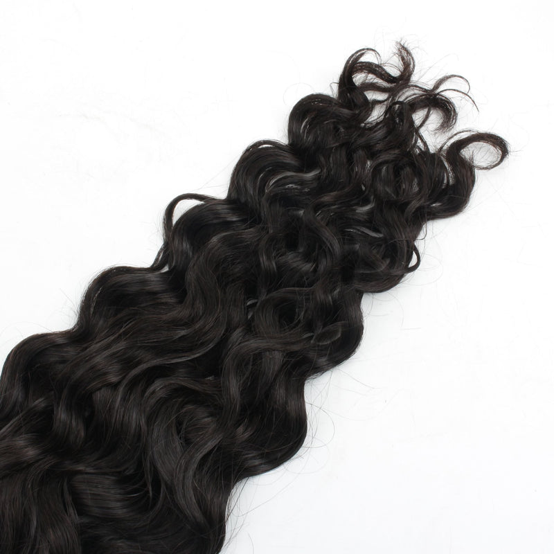 Beach Wave Bulk Human Hair Extensions