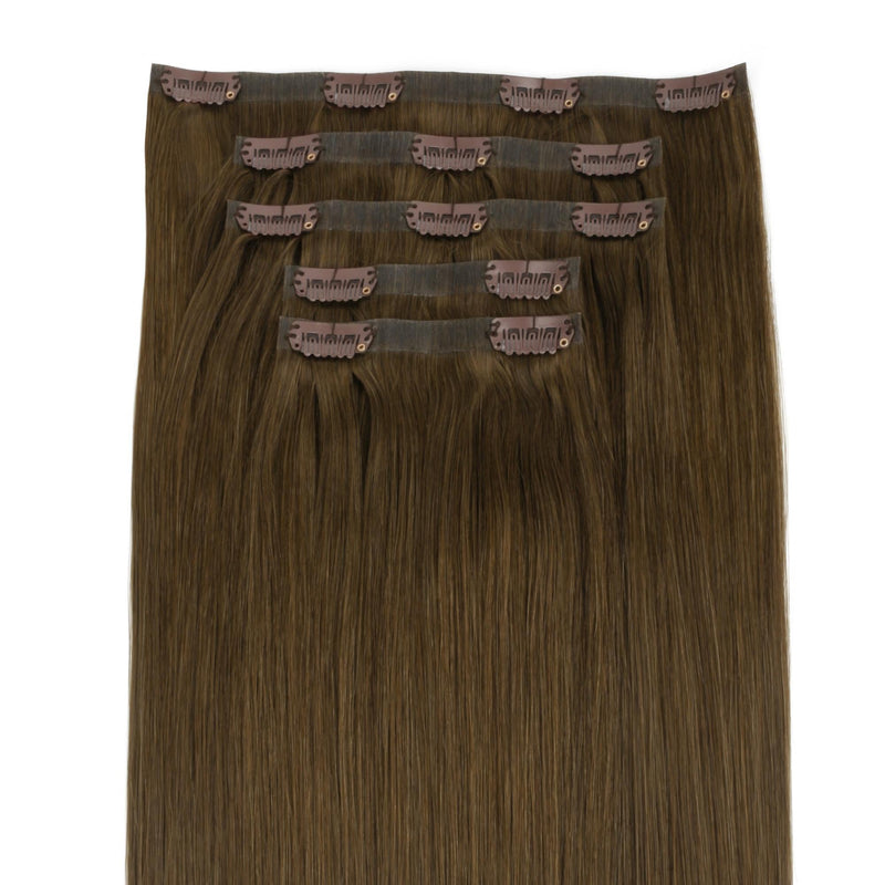 Chocolate Brown Invisible Clip-ins - hover