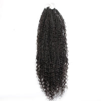 Deep Wave Boho Braids with Human Hair Blend