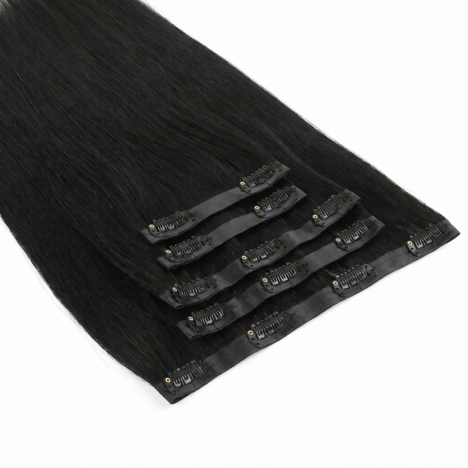 Jet Black Seamless Clip-ins