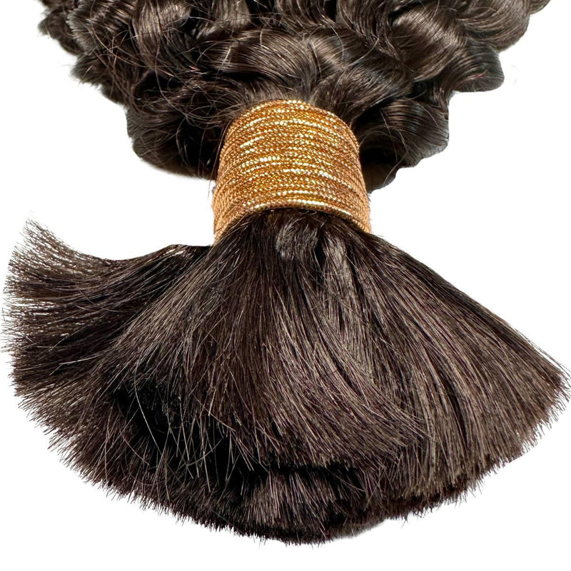 Kinky Curly Bulk Human Hair Extensions - hover