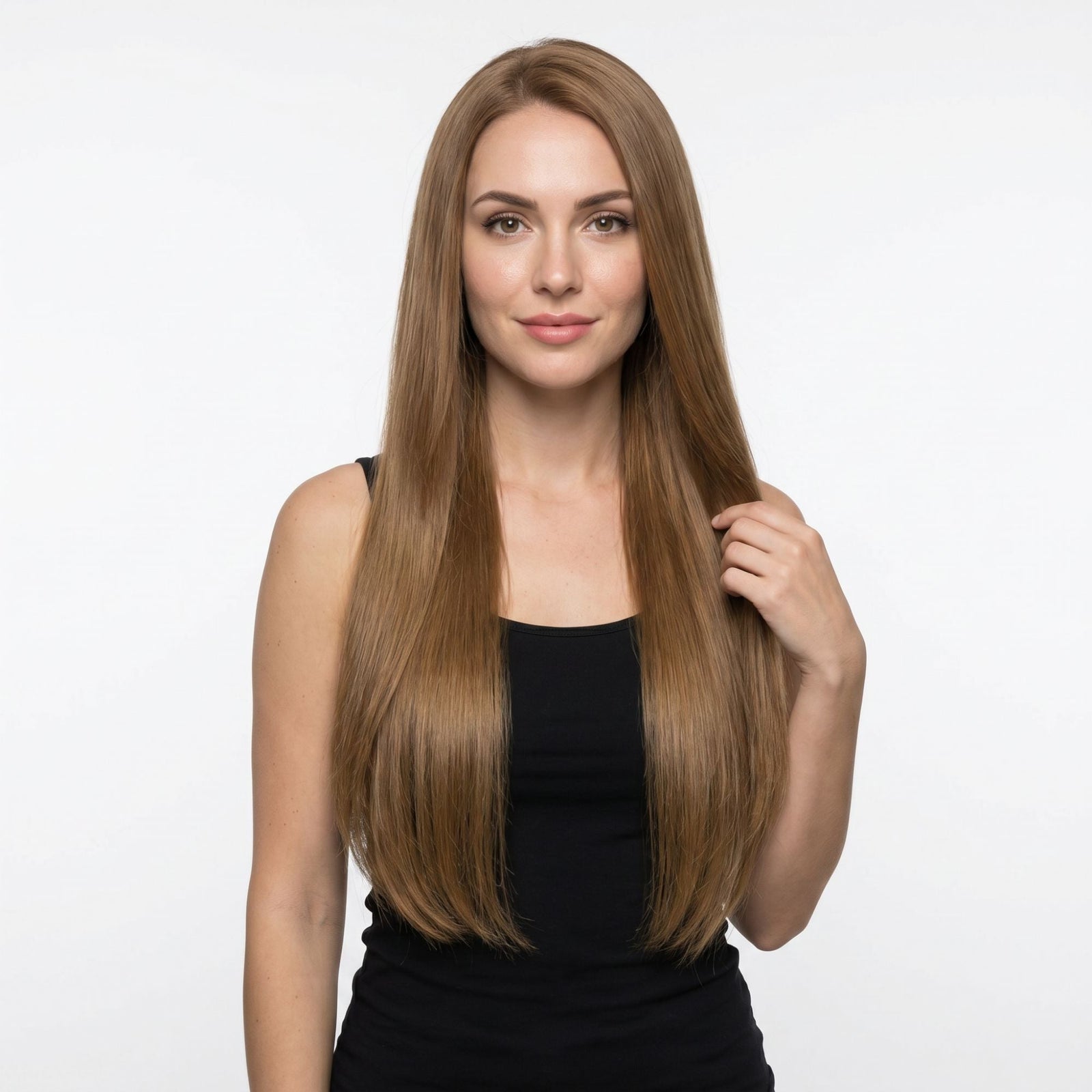Medium Chestnut Brown Seamless Clip-ins