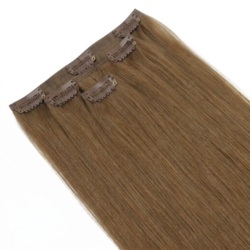 Medium Chestnut Brown Seamless Clip-ins