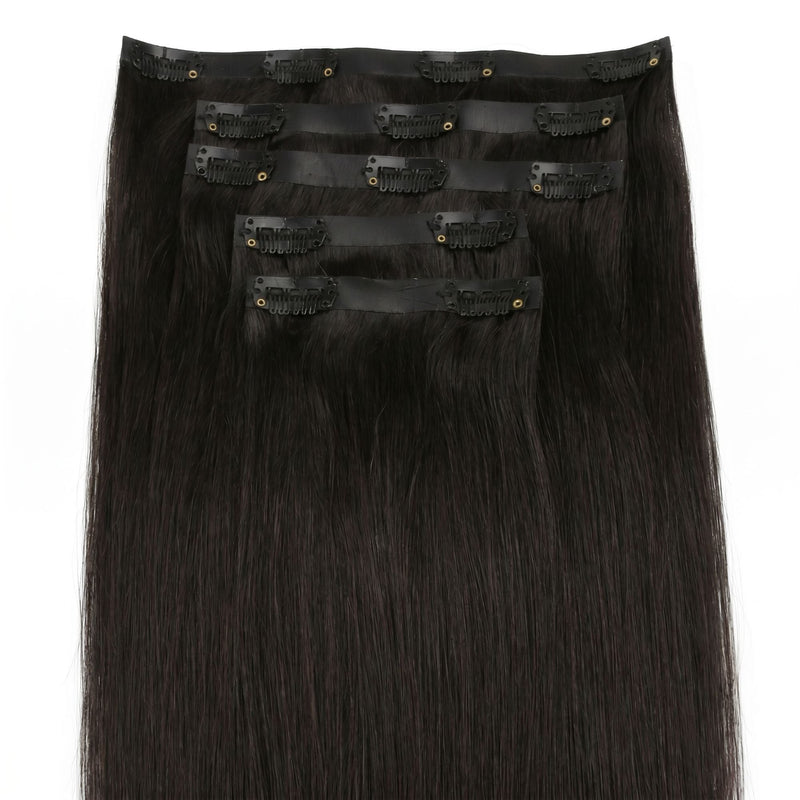 Off Black Invisible Clip-ins
