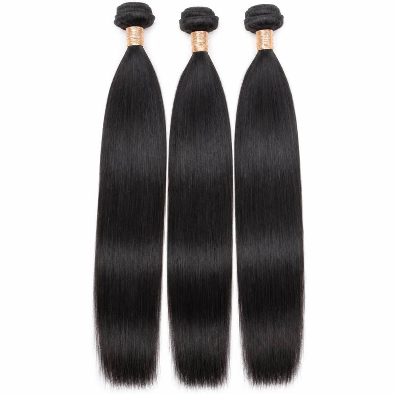 Straight Human Hair Bundle Deal - hover