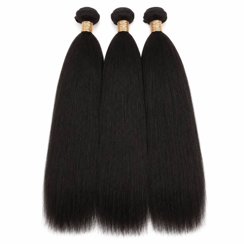 Yaki Straight Human Hair Bundle Deal - hover
