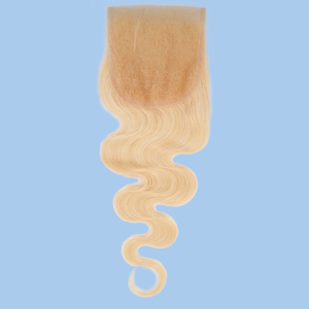Blonde Body Wave 4x4 Transparent Lace Closure