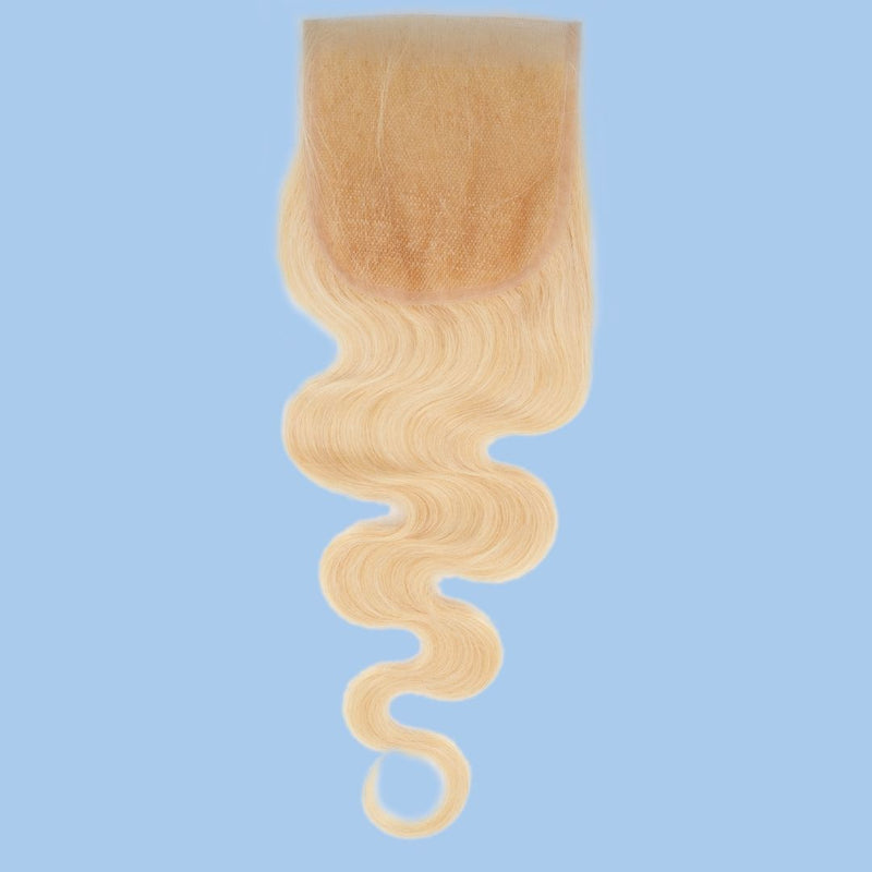 Blonde Body Wave 4x4 Transparent Lace Closure