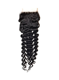 Deep Wave 4x4 Transparent Lace Closure
