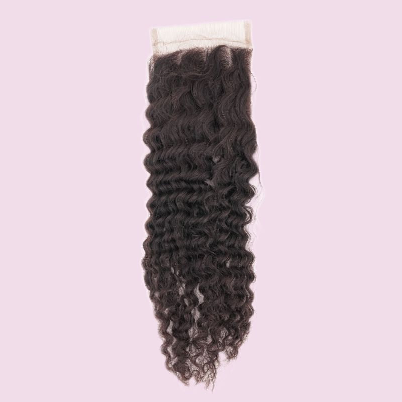 Afro Kinky Curly 4x4 Transparent Lace Closure - hover
