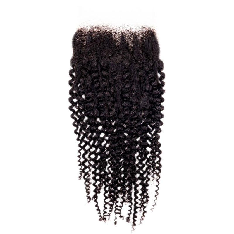 Afro Kinky Curly 4x4 Transparent Lace Closure