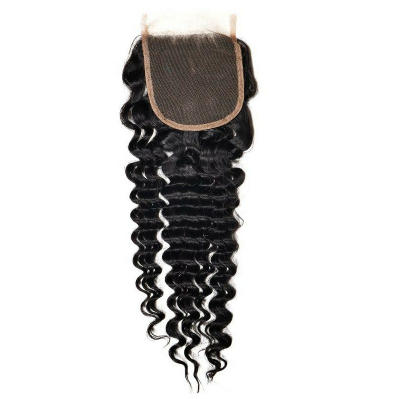 Deep Wave 4x4 Transparent Lace Closure - hover