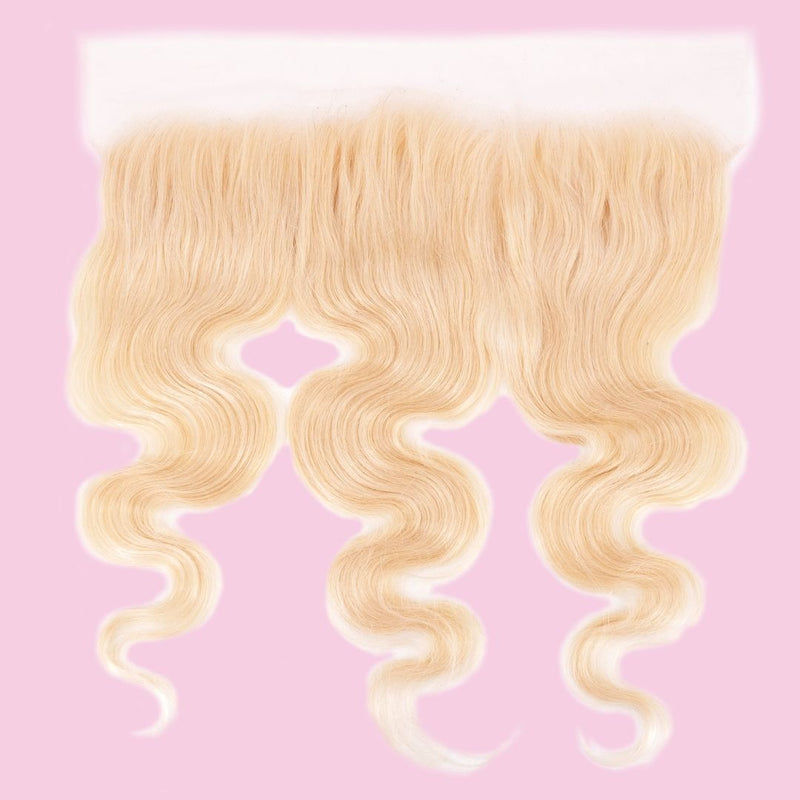 Blonde Body Wave 13x4 Transparent Lace Frontal