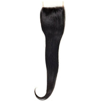 Straight 4x4 Transparent Lace Closure
