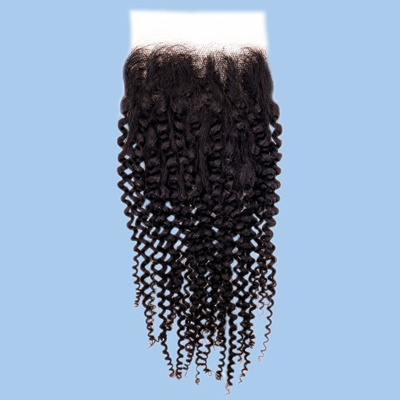 Afro Kinky Curly 4x4 Transparent Lace Closure
