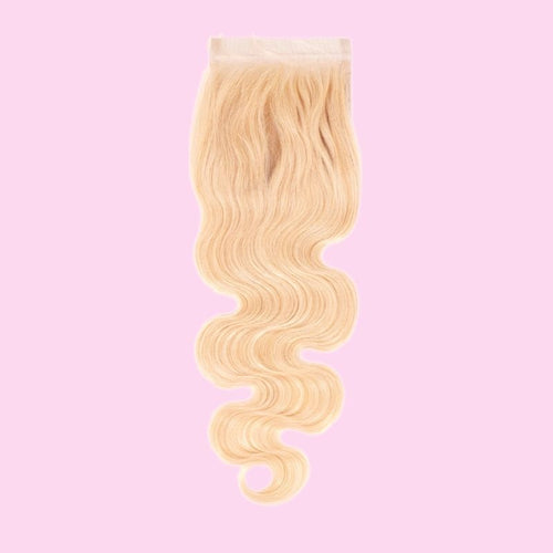 Blonde Body Wave 4x4 Transparent Lace Closure