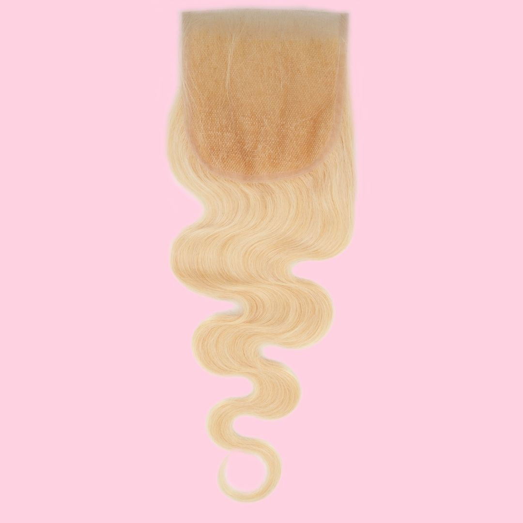 Blonde Body Wave 4x4 Transparent Lace Closure