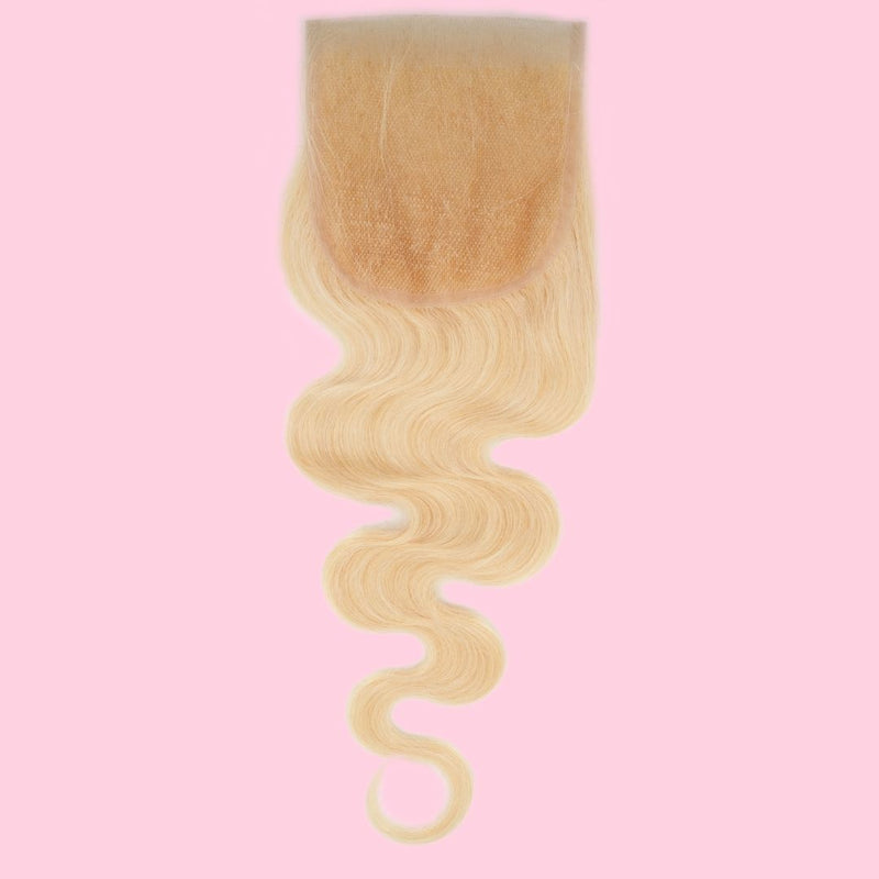 Blonde Body Wave 4x4 Transparent Lace Closure